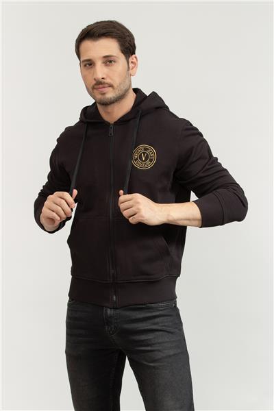 Versace Jeans Couture Erkek Fermuarlı Sweatshirt