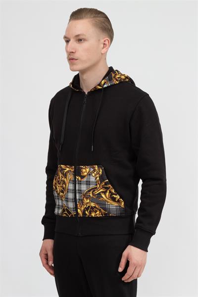 Versace Jeans Couture Erkek Fermuarlı Sweatshirt