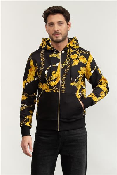 Versace Jeans Couture Erkek Fermuarlı Sweatshirt