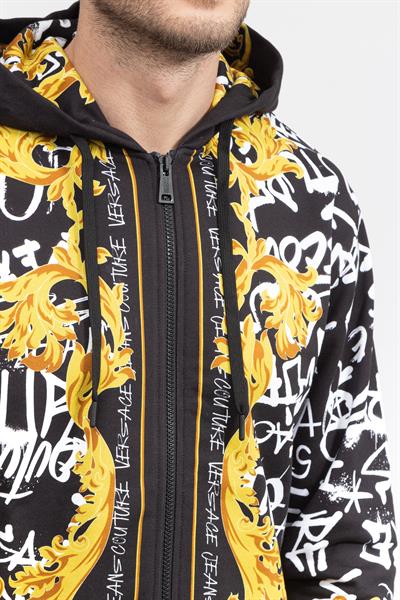 Versace Jeans Couture Erkek Fermuarlı Sweatshirt