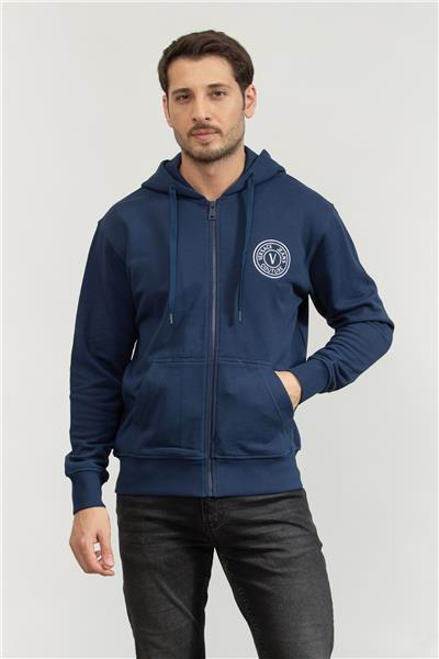 Versace Jeans Couture Erkek Fermuarlı Sweatshirt