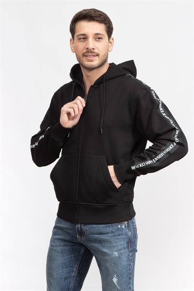 Versace Jeans Couture Erkek Fermuarlı Sweatshirt