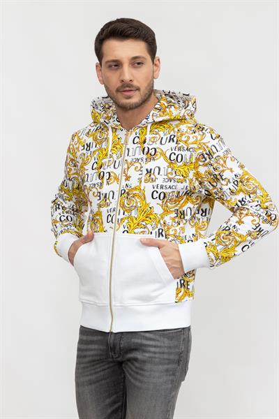 Versace Jeans Couture Erkek Fermuarlı Sweatshirt