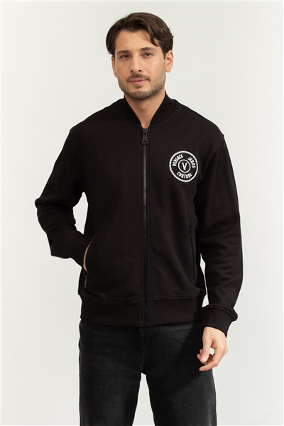 Versace Jeans Couture Erkek Fermuarlı Sweatshirt