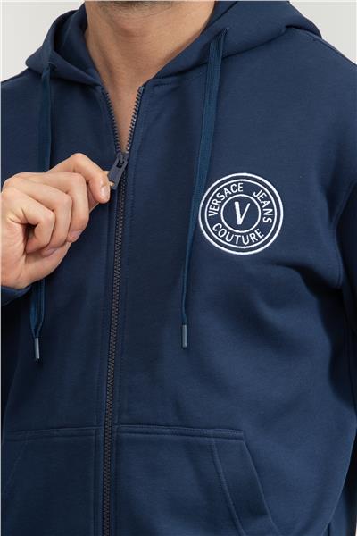 Versace Jeans Couture Erkek Fermuarlı Sweatshirt