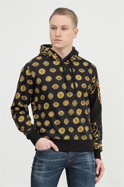 Versace Jeans Couture Erkek Kapüşonlu Sweatshirt