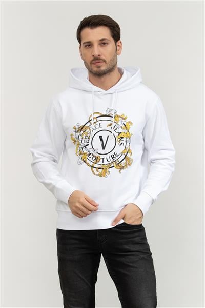 Versace Jeans Couture Erkek Kapüşonlu Sweatshirt