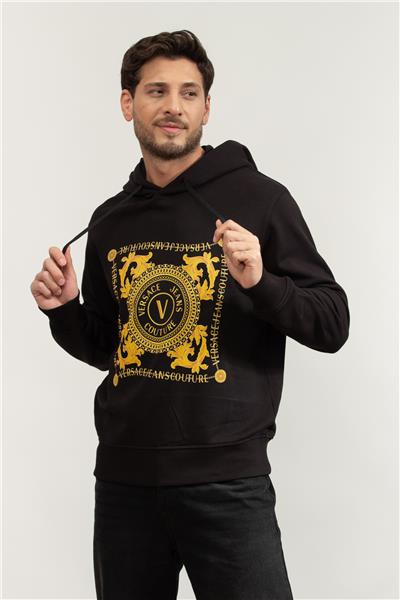 Versace Jeans Couture Erkek Kapüşonlu Sweatshirt