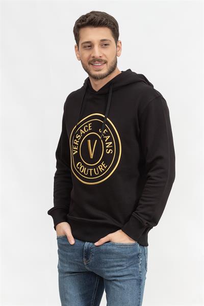 Versace Jeans Couture Erkek Kapüşonlu Sweatshirt