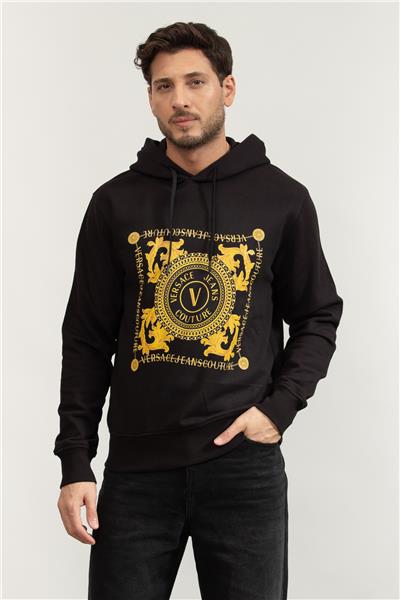Versace Jeans Couture Erkek Kapüşonlu Sweatshirt