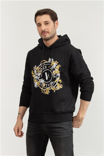 Versace Jeans Couture Erkek Kapüşonlu Sweatshirt