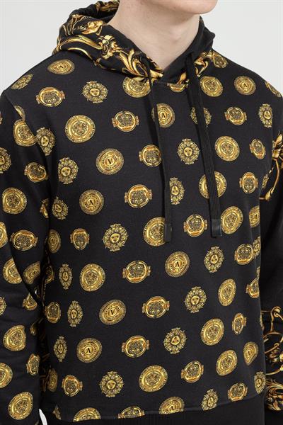 Versace Jeans Couture Erkek Kapüşonlu Sweatshirt