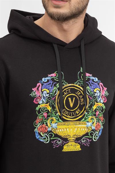 Versace Jeans Couture Erkek Kapüşonlu Sweatshirt
