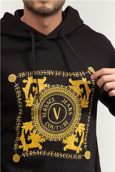 Versace Jeans Couture Erkek Kapüşonlu Sweatshirt