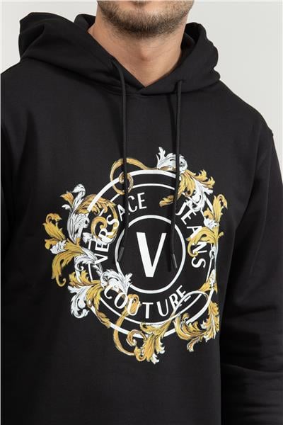 Versace Jeans Couture Erkek Kapüşonlu Sweatshirt