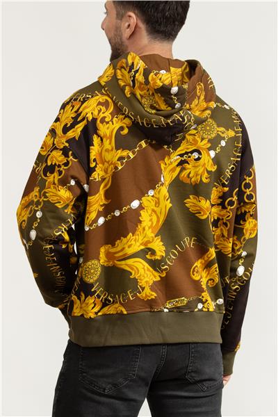 Versace Jeans Couture Erkek Kapüşonlu Sweatshirt