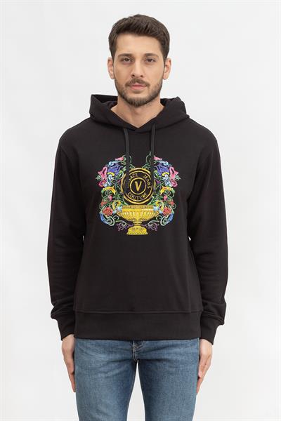 Versace Jeans Couture Erkek Kapüşonlu Sweatshirt