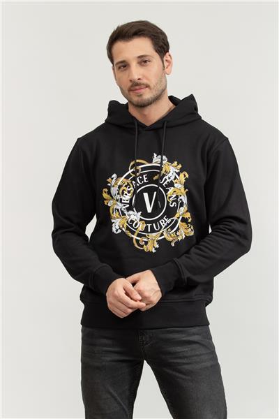 Versace Jeans Couture Erkek Kapüşonlu Sweatshirt