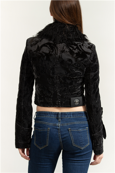 Versace Jeans Couture Flock Barocco Jacket Kadın Mont