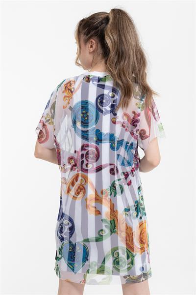 Versace Jeans Couture Gioielli %100 Pamuklu Elbise