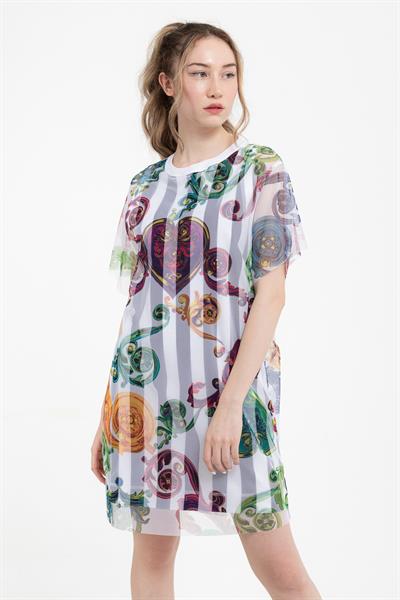 Versace Jeans Couture Gioielli %100 Pamuklu Elbise