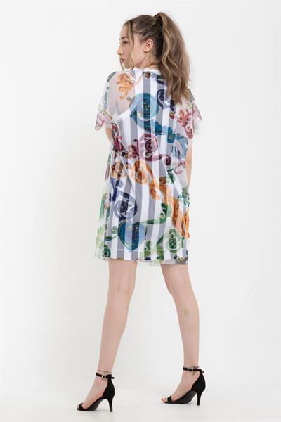 Versace Jeans Couture Gioielli %100 Pamuklu Elbise