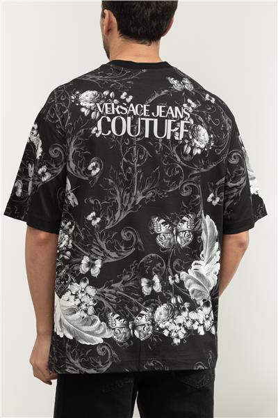 Versace Jeans Couture Jer Pan Cab Couriosite Erkek Bisiklet Yaka T-Shirt