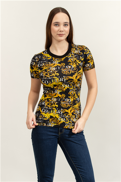 Versace Jeans Couture Kadın Bisiklet Yaka T-Shirt