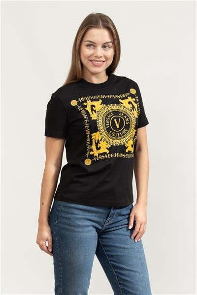 Versace Jeans Couture Kadın Bisiklet Yaka T-Shirt