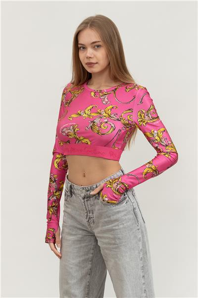 Versace Jeans Couture Kadın Bisiklet Yaka T-Shirt