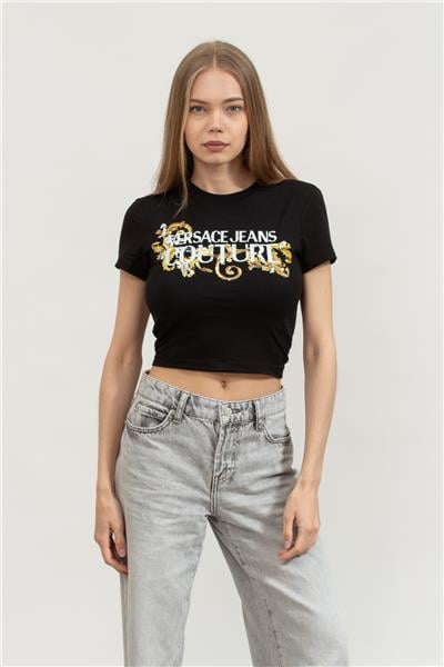 Versace Jeans Couture Kadın Bisiklet Yaka T-Shirt