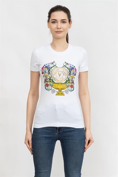 Versace Jeans Couture Kadın Bisiklet Yaka T-Shirt