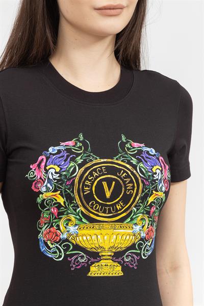 Versace Jeans Couture Kadın Bisiklet Yaka T-Shirt
