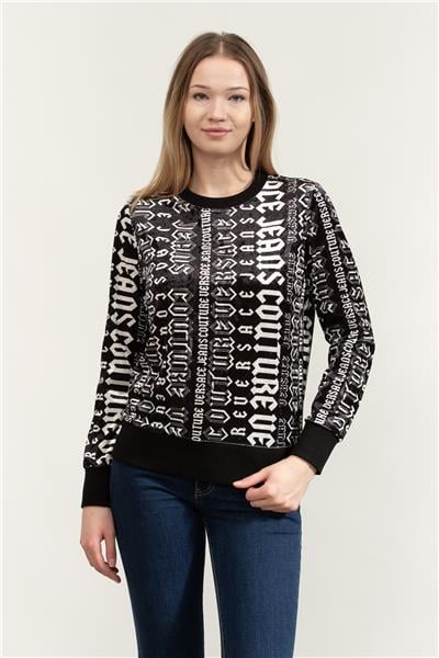 Versace Jeans Couture Kadın Bisiklet Yaka Sweatshirt