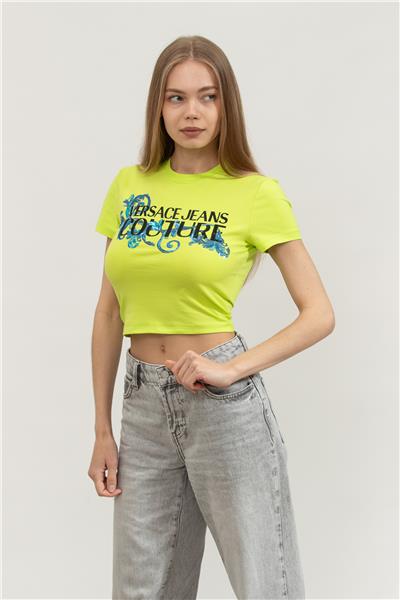 Versace Jeans Couture Kadın Bisiklet Yaka T-Shirt