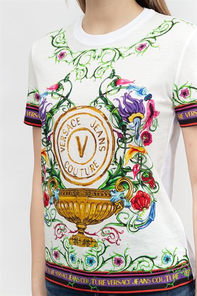Versace Jeans Couture Kadın Bisiklet Yaka T-Shirt