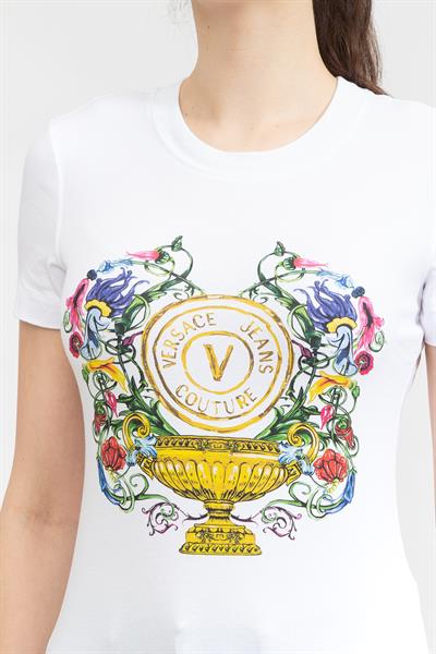 Versace Jeans Couture Kadın Bisiklet Yaka T-Shirt