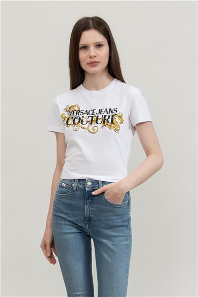 Versace Jeans Couture Kadın Bisiklet Yaka T-Shirt