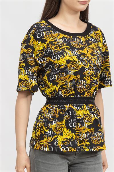 Versace Jeans Couture Kadın Bisiklet Yaka T-Shirt