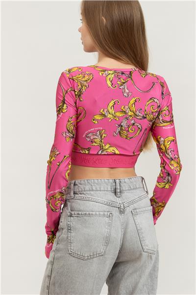 Versace Jeans Couture Kadın Bisiklet Yaka T-Shirt