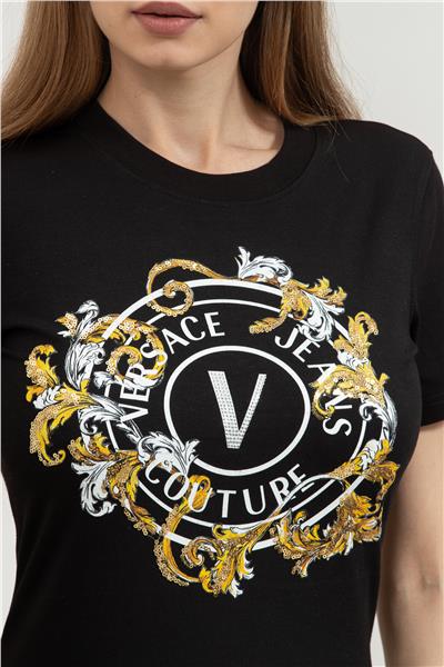 Versace Jeans Couture Kadın Bisiklet Yaka T-Shirt