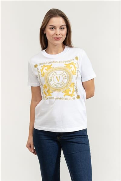 Versace Jeans Couture Kadın Bisiklet Yaka T-Shirt