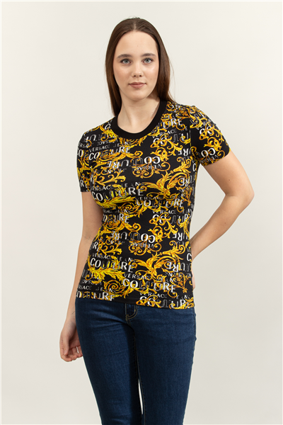 Versace Jeans Couture Kadın Bisiklet Yaka T-Shirt