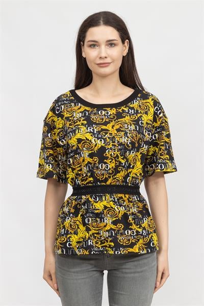 Versace Jeans Couture Kadın Bisiklet Yaka T-Shirt