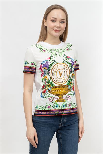 Versace Jeans Couture Kadın Bisiklet Yaka T-Shirt