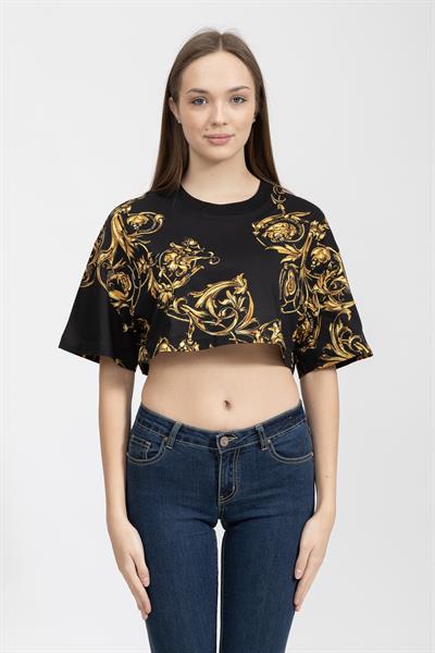 Versace Jeans Couture Kadın Bisiklet Yaka T-Shirt