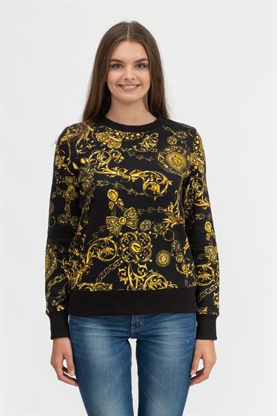 Versace Jeans Couture Kadın Bisiklet Yaka Sweatshirt