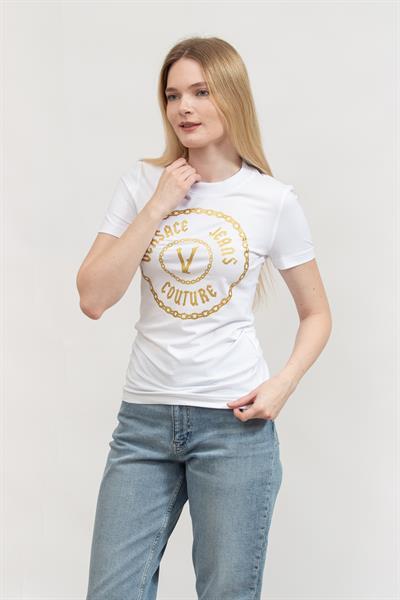 Versace Jeans Couture Kadın Bisiklet Yaka T-Shirt
