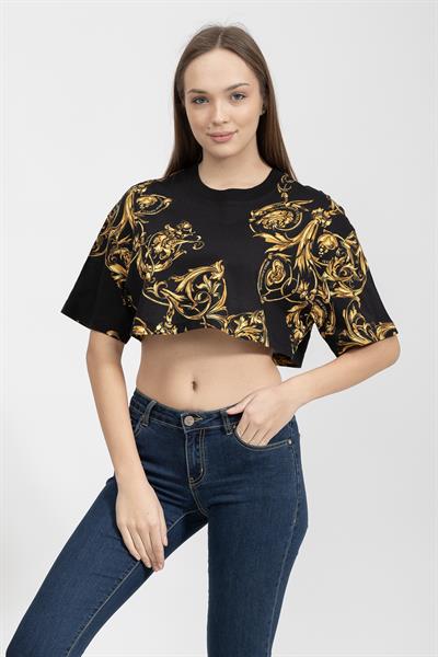Versace Jeans Couture Kadın Bisiklet Yaka T-Shirt