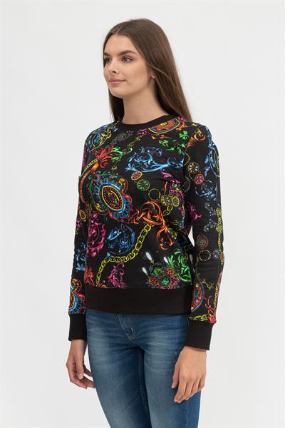 Versace Jeans Couture Kadın Bisiklet Yaka Sweatshirt